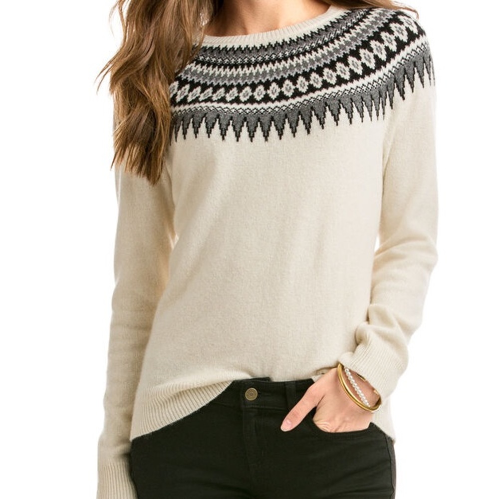 Vineyard Vines Yoke Fair Isle Crewneck Sweater
